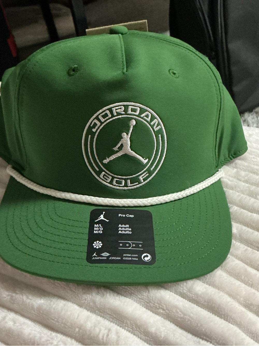 Jordan Green Golf Rope-Trim Pro Cap